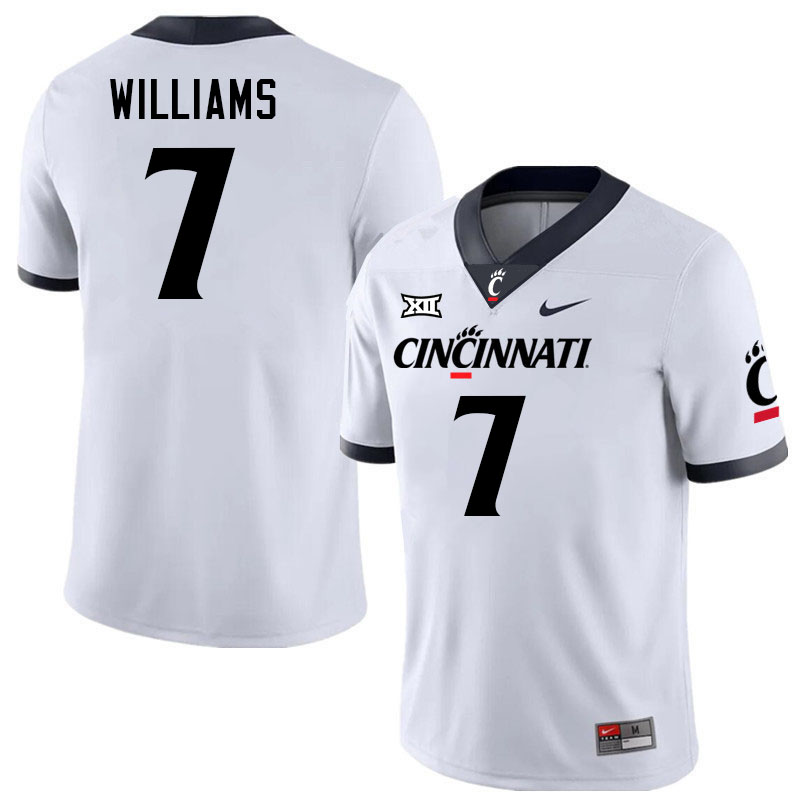 Cincinnati Bearcats #7 Chance Williams College Football Jerseys Stitched-White